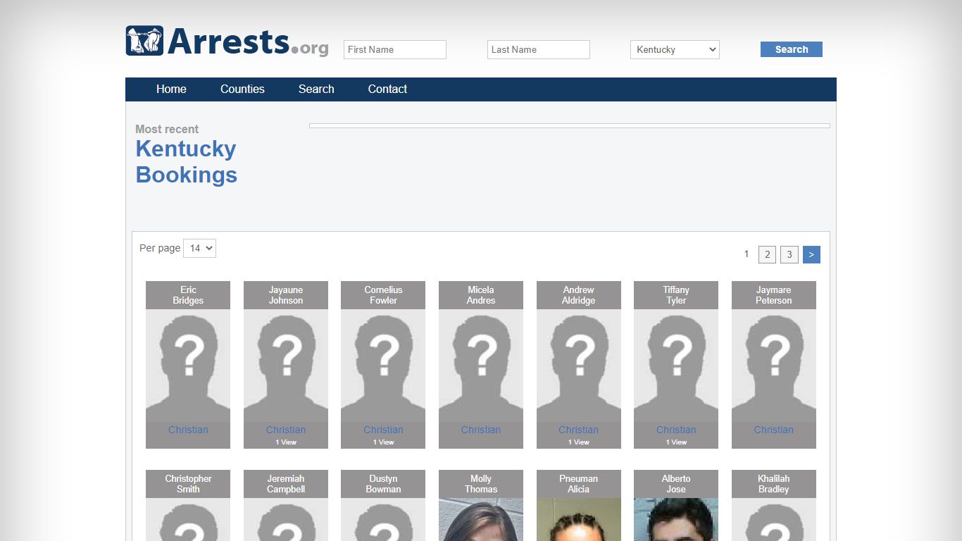 Kentucky Arrests and Inmate Search